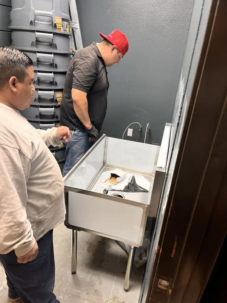 Commercial plumbing and sink installation in Lakeside
